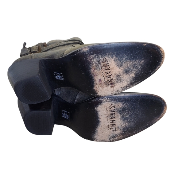 Shyanne Distressed Brown Leather Western Ankle Double Buckles Straps - Picture 10 of 16